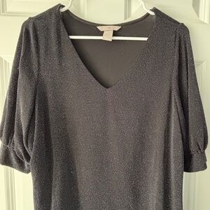 Shimmer black top